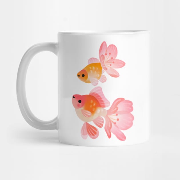 Cherry blossom goldfish 1 by pikaole